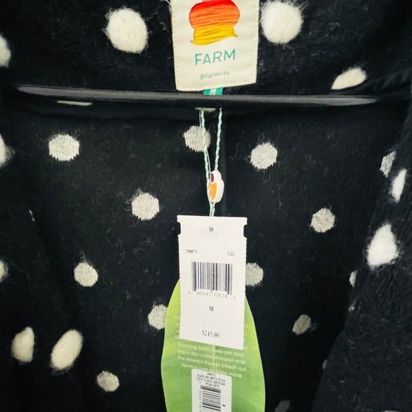 FARM Rio Black and White Polka Dot Sweater - Picture 5 of 5